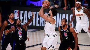 Paul george scored 27 points, kawhi leonard had 26 and the los angeles clippers wrapped up the second seed in the western conference. Nba Play Offs Denver Nuggets Beat Los Angeles Clippers To Reach Western Conference Final Bbc Sport