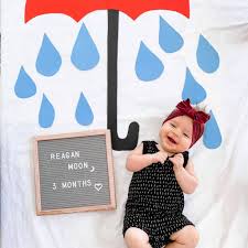 Here, we've also included tons of ideas for showering the rest of your home. Diy Budget Friendly Monthly Baby Photo Idea April The Confused Millennial