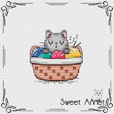 My first etsy listing, made to order in a variety of colours! Pin On Cross Stitch Cats