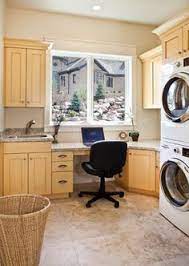 In fact, with just a fresh coat of paint and a few tweaks, you can probably turn your laundry room, no. I Like The Idea Of A Laundry Room Office Combo A Nice Way To Conserve Space Laundry Room Small Room Bedroom Home