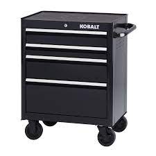 Kobalt 2000 Series 26 5 In W X 34 5 In H 4 Drawer Steel Rolling Tool Cabinet Black Lowes Com Tool Cabinet Tool Steel Metal Tool Box