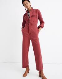 Garment Dyed Denim Slim Coverall Jumpsuit Coverall Jumpsuit Coveralls Utility Jumpsuit Outfit