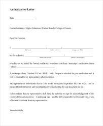 Claim passport authorization letter to collect passport. Free 11 Sample Letter Of Authorization Forms In Pdf Excel Word