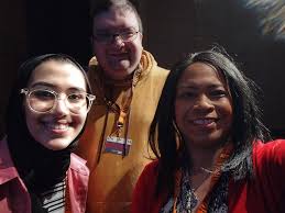 PROMOTING RESPECT FOR DIVERSITY 10.03.19 President Jonathan Nez accepted an  invitation from Diné high school student Cheryl Rose Hatathlie, to attend  “Diversity Night” at Gallup Central High School this evening, where students
