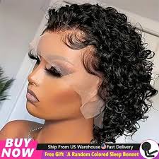 Curly Pixie with Marcel Black Women