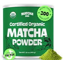 MATCHA DNA Certified Organic Matcha Green Tea Powder (16 oz TIN CAN)