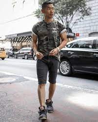 Denim is a very popular choice of fabric for casual men's shorts. Denim Shorts With Shoes Outfits For Men 327 Ideas Outfits Lookastic