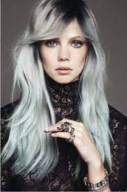 My clients that want to transition to wearing their — what i like to call 'sparkles' more visibly — i. Grey Hair Don T Care Hair Styles Long Hair Styles Edgy Hair