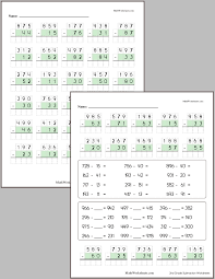 Let your kids practise three digit addition and subtraction with regrouping through these vertical equation worksheets. Subtraction Worksheets For 2nd Graders Free With No Login Mathworksheets Com