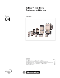 Tesys Iec Style Contactors And Starters Manualzz Com