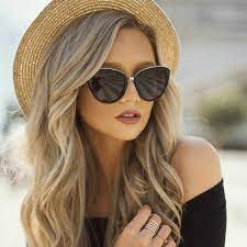 Blonde Hat Hairstyles Sunglasses Summer Hats