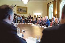 At Trump S Cabinet Meeting Flattery Is Flavour Of The Day The Tribune India