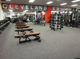 Cleveland Browns New Weight Room Infinity Max Pro Flooring Www Coachbilljacobs Com Gym Design Interior Gym Design Gym Flooring