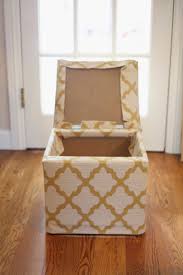 From Ikea Footstool To Custom Made Storage Ottoman Diy Storage Ottoman Diy Ottoman Ikea Footstool
