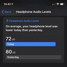 how to check the headphone audio levels registered