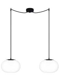 Maybe you would like to learn more about one of these? Dosei Elementary 2 S Double Pendant Lamp Opal Matte Black Black Black Sotto Luce