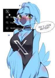 yukomaussi, twitter, twitter bird, 1girl, asymmetrical hair - Anime R34