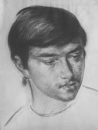 My Son Irakli", Drawing by Mikhail Gabunia