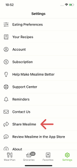 Customise your list categories and colours. How To Share Recipes Grocery List Meal Plans Mealime Mealime Support Docs