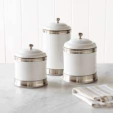 Kitchen canister sets with dazzling designs. Williams Ceramic Canisters Set Of 3 Kitchen Counter Organizers Williams Sonoma