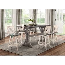 Updated as of june 9, 2021. Homelegance Amsonia 7 Piece Counter Height Dining Set Rooms For Less Pub Table And Stool Sets