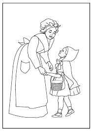  more coloring pages   fairy tales   little red ridinghood activities . Coloring Pages Little Red Riding Hood 2