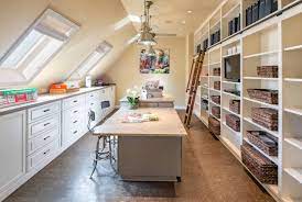 A disorganized craft room can be uninspiring, which is why craft room organization is essential. 75 Beautiful Traditional Craft Room Pictures Ideas August 2021 Houzz