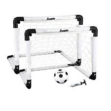 3.5 out of 5 stars. Franklin Sports Indoor Soccer Goal Set Includes Two 22 X 17 Inch Goals Soccer Ball And Pump Walmart Canada