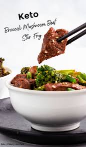 Keto Broccoli Mushroom Beef In 2020 Beef Recipes Healthy Vegetables Real Food Recipes