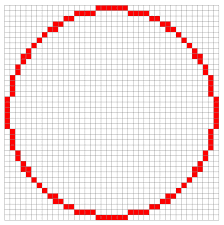 Use npm when you want to integrate pixelgrid into your website and control the moment when you want to display the grid on your own. Pixelized Circle In Tikz Tex Latex Stack Exchange