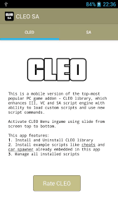 Once inside the game, you can activate cleo sa's menu by tapping your device's button for a couple of seconds or sliding downwards. Cleo Sa For Android Apk Download