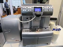 6) place a bowl underneath the steam/hot water wand and the dispensing spout. Saeco Wikipedia