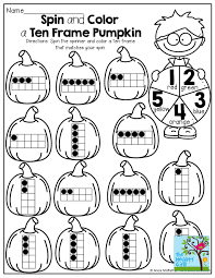 Spin The Spinner And Color A Ten Frame To Match Your Spin So Many Fun And Interactive Printables For The Entire M Kindergarten Math Ten Frame First Grade Math