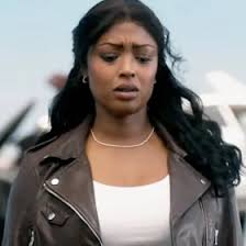 High Potential S02 Javicia Leslie Cropped Leather Jacket