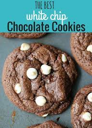 The Best Triple Chocolate Chip Cookies White Chip Chocolate Cookies Recipe How Cookies Recipes Chocolate Chip White Chocolate Chip Cookies Chocolate Cookies