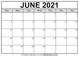 You can now get your printable calendars for 2021, 2022, 2023 as well as planners, schedules, reminders and more. Printable June 2021 Calendar Templates 123calendars Com