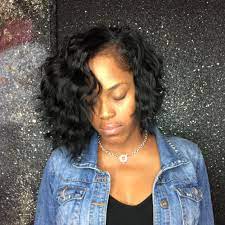 Cute And Choppy Body Wave Bob Sew In Using My Raw Indian Body Wave Hair This Is The Hair In Its Natural State Body Wave Hair Hair Waves Wavy Bob Hairstyles