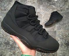 Black And White 11s High Top Custom Matte Black Jordan 11s Trending Shoes Sneakers Men Fashion Sneakers Fashion