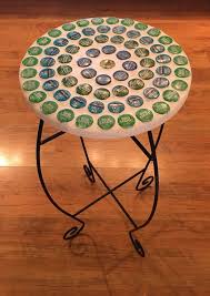 How To Make A Diy Beer Cap Table Beer Cap Table Beer Caps Diy Beer