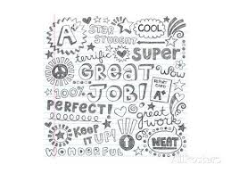 Great Job Super Student Praise Hand Lettering Phrases Back To School Sketchy Notebook Doodle Prints Blue67 Allposters Com Word Doodles Notebook Doodles Notebook Printing