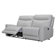 Si vous cherchez du haut de gamme, nous avons aussi. Dover Canape 3 Places Relax Electrique Gris Clair Cuir De Vachette L 196 X P 95 X H X 94 Cm Cdiscount Maison