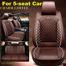 Sponsored Ebay Luxury Full Set Car Front Rear Pu Leather Car Seat Cover Cushion 5d Breathable In 2020 Leather Car Seat Covers Car Seats Leather Car Seats