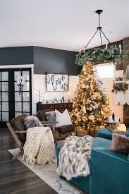 Rustic living room christmas decor. 2019 Christmas Home Tour Rustic Elegant Cozy The Diy Mommy