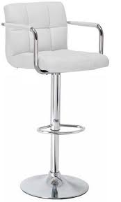 heavenly kitchen breakfast bar stool with arms white padded seat home office furniture stools end grain butcher block countertop