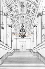 The Grand Staircase Of The Second Covent Garden Theatre From Illustrations Of The Public Buildings Of London Vol 1 1 Staircase Drawing Opera Grand Staircase