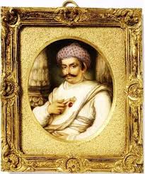 Portrait Of Hyder Beg Khan Minister To Nawab Of Awadh Asaf Ud Daula 1786 Lucknow India Mughal Paintings History Painting V A Museum