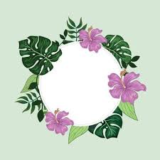 Maybe you would like to learn more about one of these? Tropical Floral Border Round Frame Background Tropical Clipart Foliage Round Png And Vector With Transparent Background For Free Download Watercolor Flower Background Floral Border Frame Background