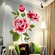 Romantic Love 3d Rose Flower Blossom Wall Stickers Wall Stickers Home Decor Wall Stickers Home Home Decor Wall Art