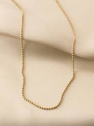 Maybe you would like to learn more about one of these? Solid 14k Gold Ball Chain Necklace With Lobster Lock