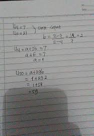 Artikel ini juga membahas rumus cepat barisan aritmatika. Pada Deret Aritmatika Diketahui Suku Ke 4 7 Dan Suku Ke 11 21 Tentukan Suku Ke 30 Dari Deret Brainly Co Id